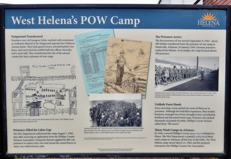 West Helena fairgrounds became World War II prisoner camp
