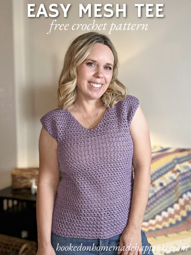 New Easy Mesh Tee Pattern Offers Lightweight Crochet Style for Spring and Summer