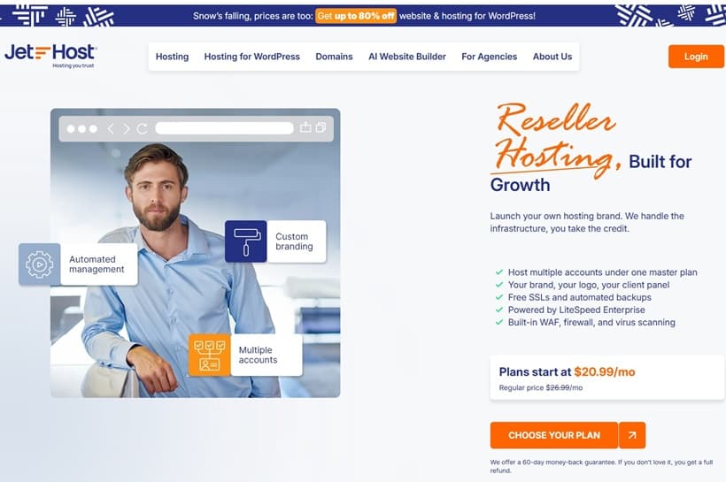 JetHost Launches Upgraded White-Label Reseller Hosting Program for Agencies and Developers