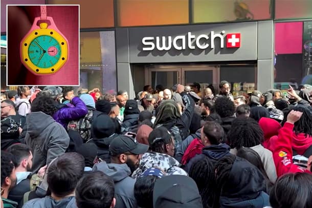Police break up chaos at Swatch and Audemars Piguet watch launches