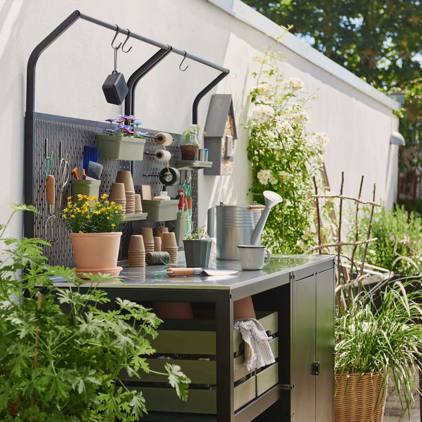 IKEA outdoor storage ideas that tame patio clutter and save space