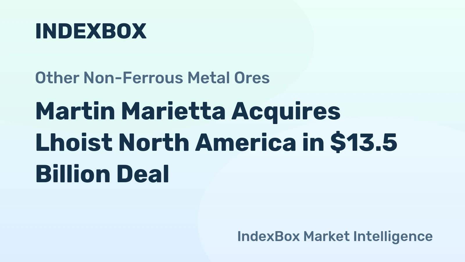 Martin Marietta to buy Lhoist North America in $13.5 billion deal