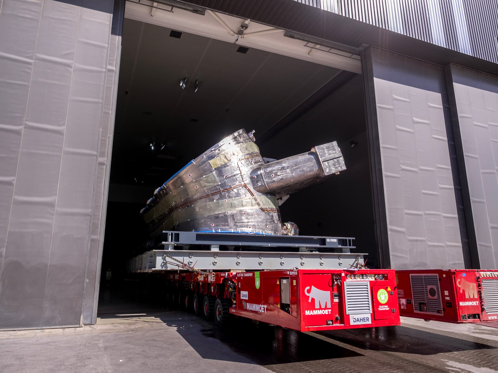 ITER moves vacuum vessel sector #9 into pre-assembly tooling