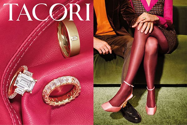 Tacori unveils warmer brand identity with jewel-toned, human touch