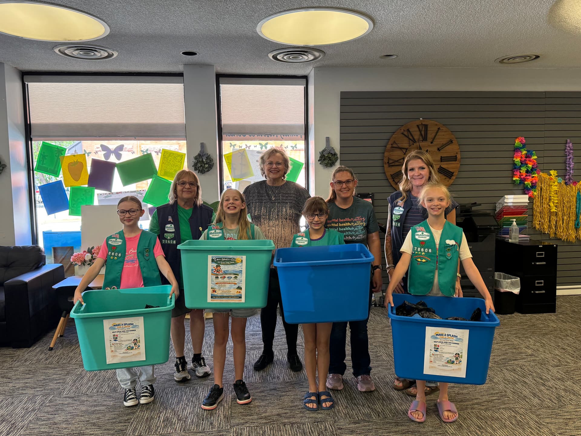 Sterling Girl Scout troop collects 100 swimsuits for local families