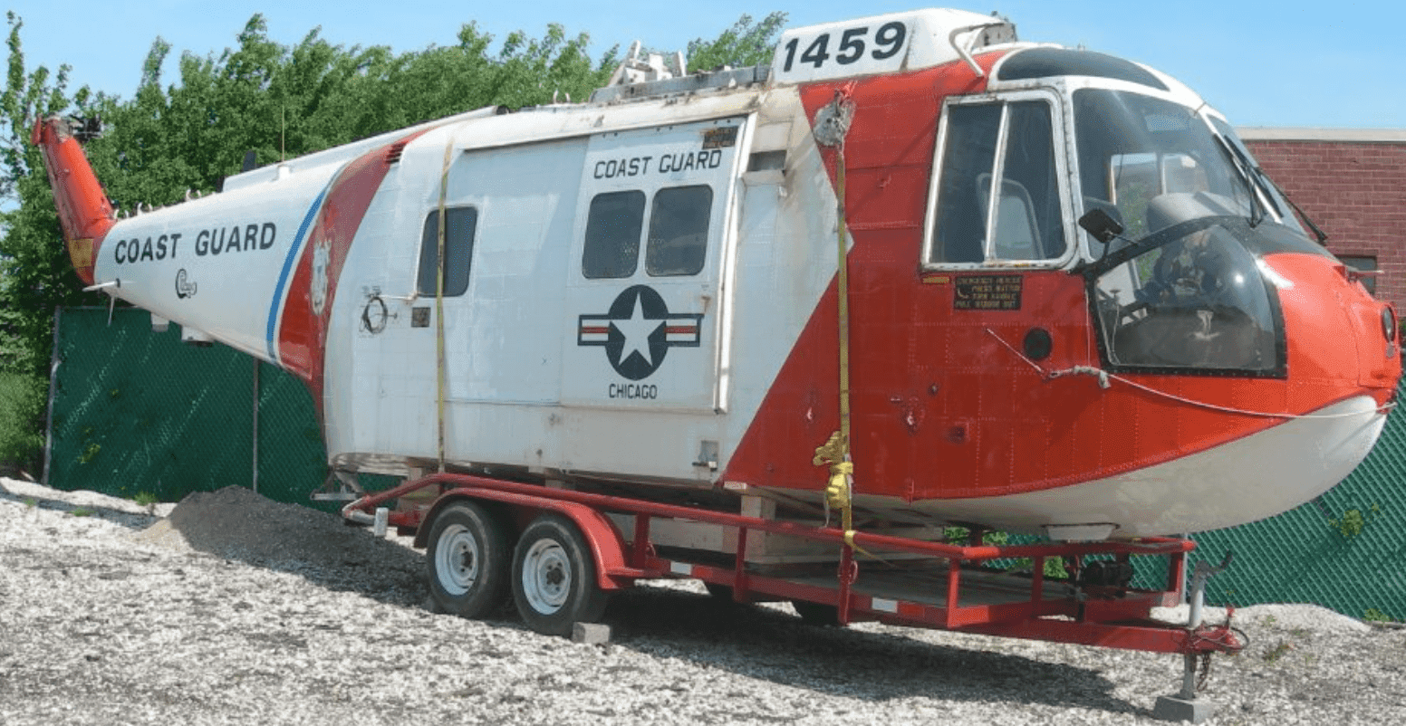 Historic Coast Guard helicopter becomes hands-on classroom in Traverse City