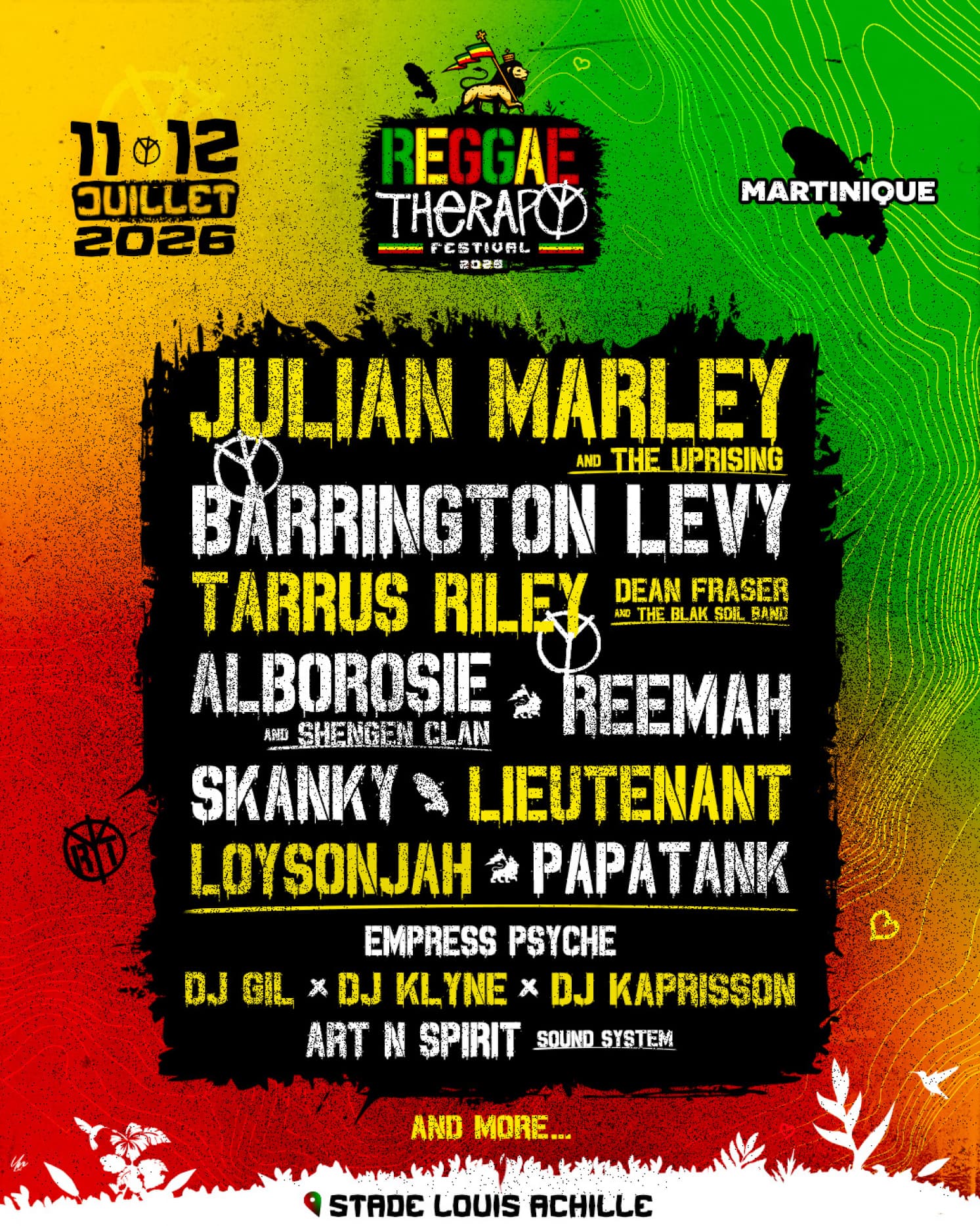 Martinique’s Reggae Therapy Festival returns with Alborosie, Tarrus Riley