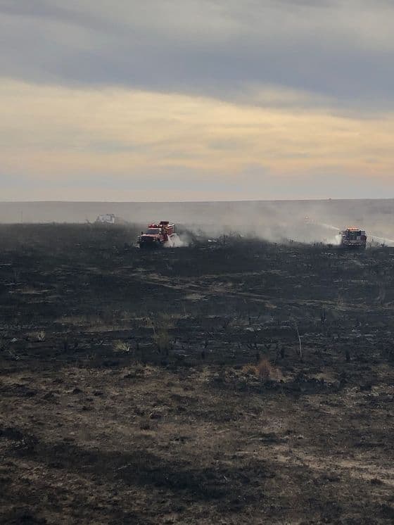 Grass Fire Near Guymon Contained Quickly, Multiple Agencies Respond