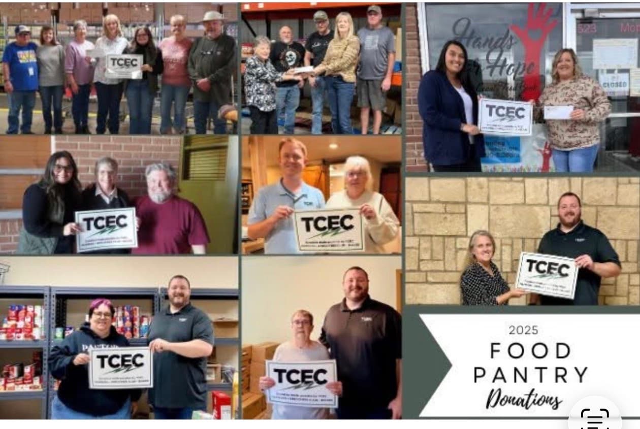 Local Electric Cooperative Donates Over Seven Thousand Dollars, Stocking Pantries