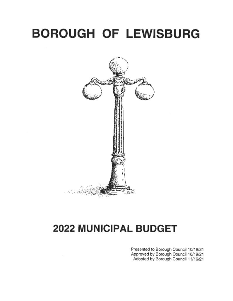 Revised Lewisburg agenda proposes selling old street sweeper, new council broadcast system