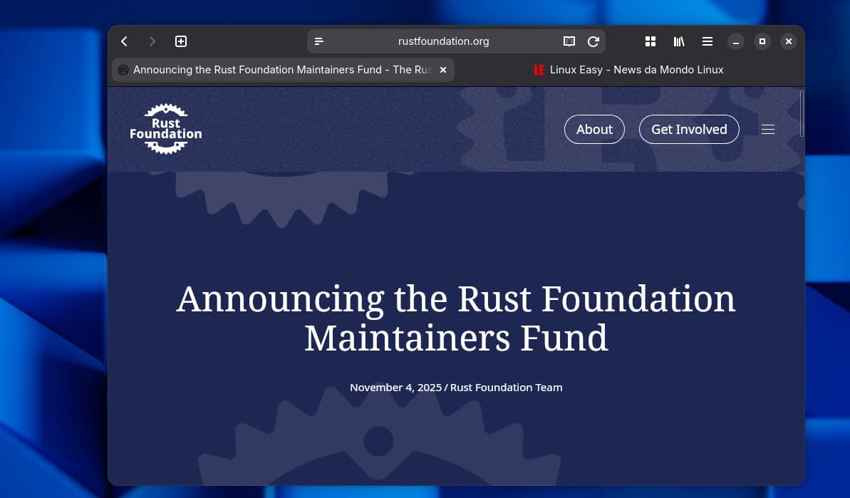 Rust Foundation launches Maintainers Fund to support core maintainers