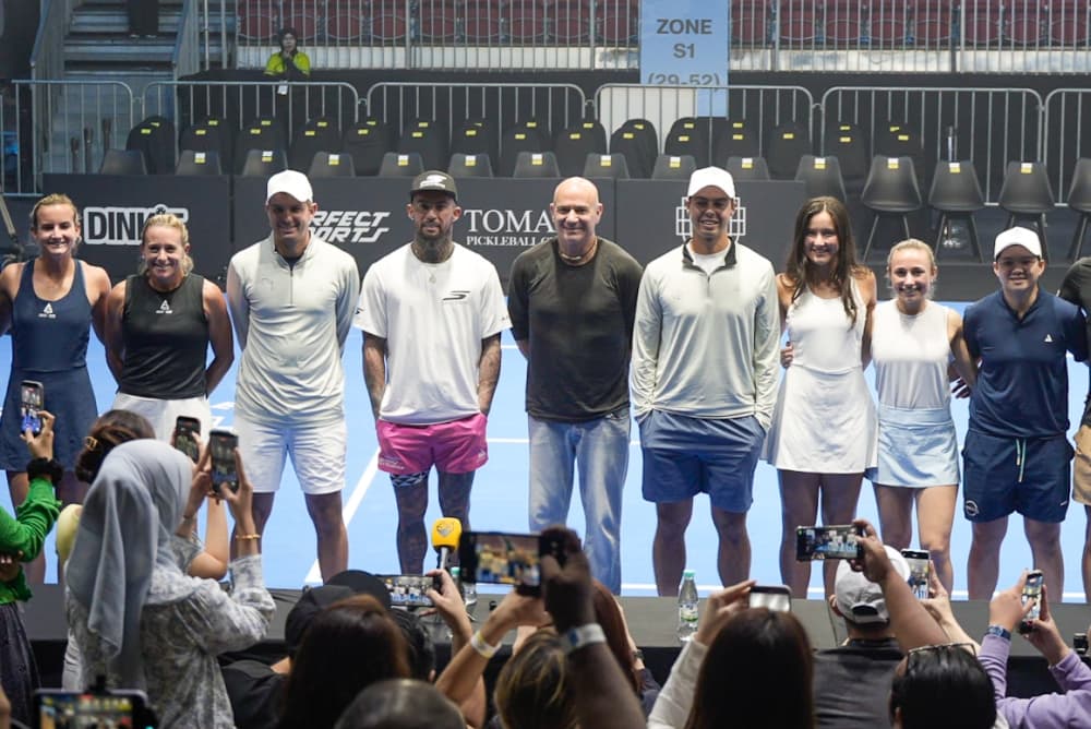 Andre Agassi, Ben Johns Face Off Atop Kuala Lumpur's Merdeka 118 Tower