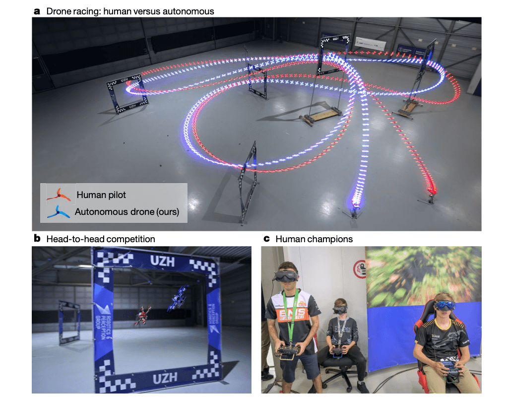 Google DeepMind drone racer halves crashes, beats Swiss champion