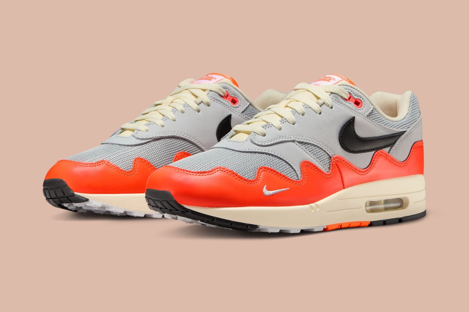 Patta x Nike Air Max 1 Waves Hyper Crimson Drops March 6