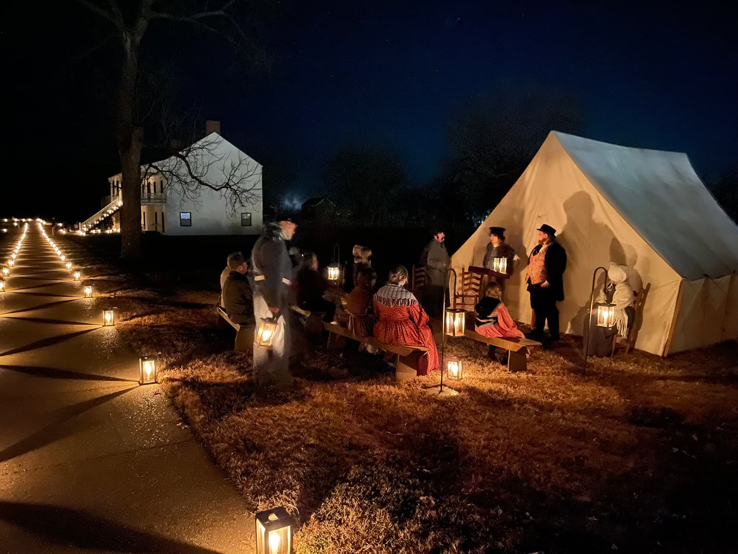 Candlelight Tours at Alamance Battleground Draw Community, Raise Health Questions