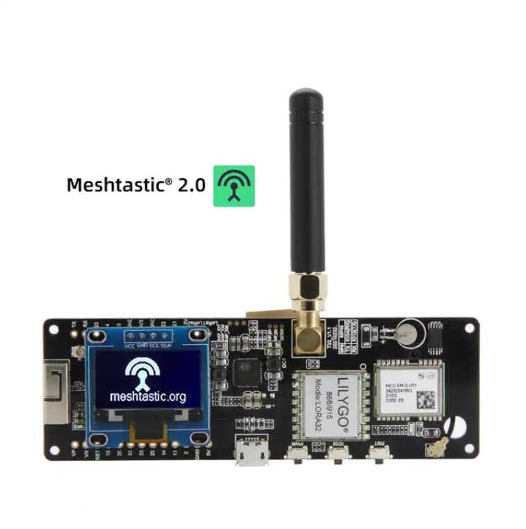 Meshtastic T-Beam V1.2 packs LoRa, GPS, and battery management