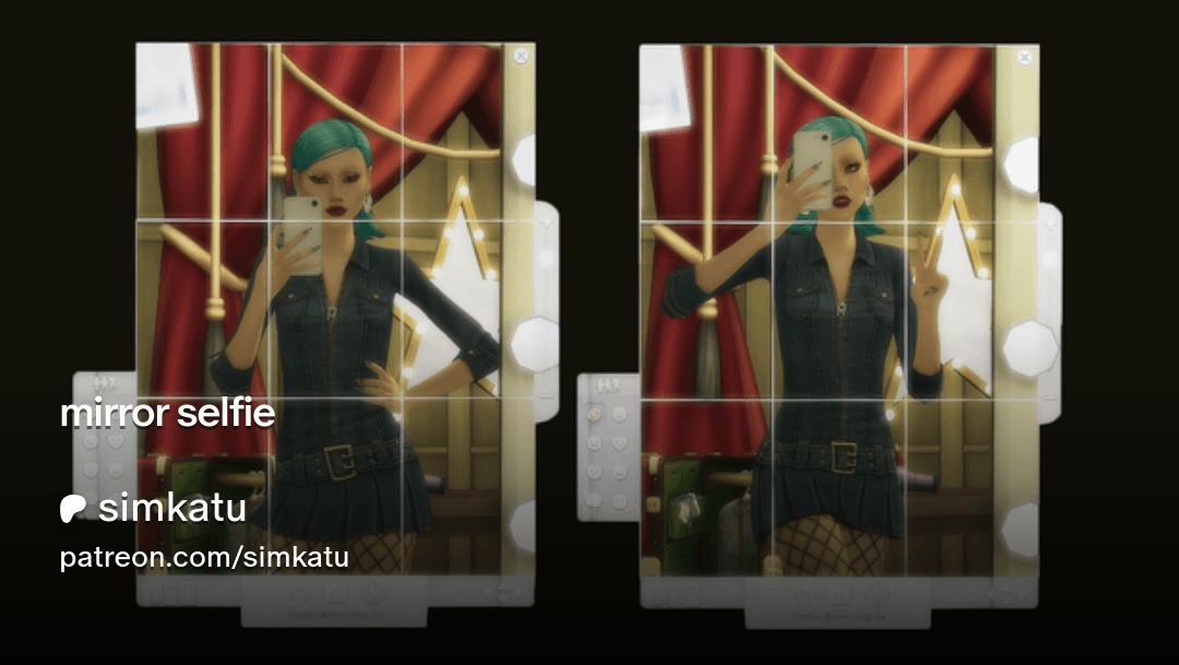 Sims 4 Mirror Selfie Mod Adds Simstagram Fame, Flirty Poses
