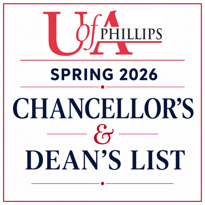 PCCUA announces spring 2026 Chancellor’s and Dean’s List honors for Phillips County students