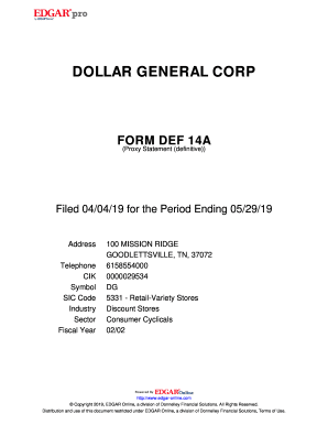 Dollar General Proxy Filing Lays Out Workforce, Pay, Governance Plans