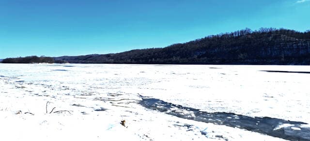 Ice Returns to Ohio River Near Manchester as Bitter Cold Grips County