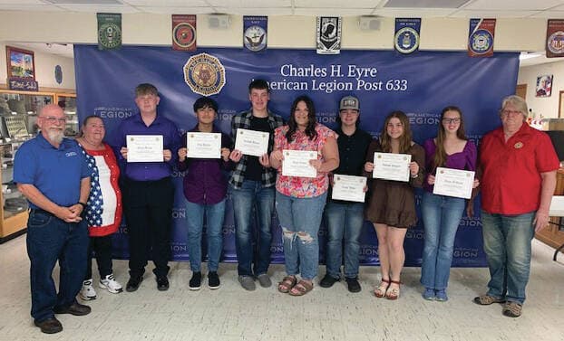 Adams County students honored for Americanism and Government test scores