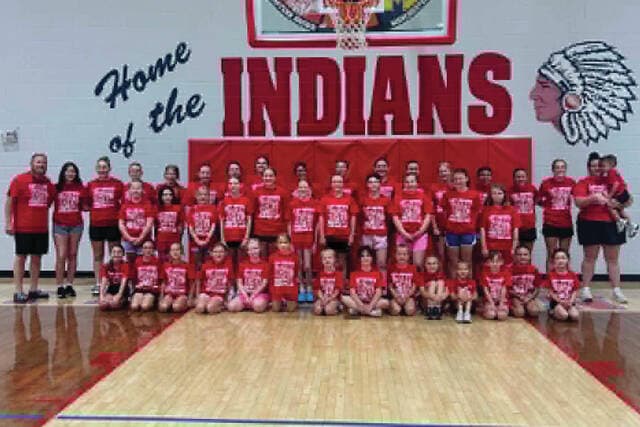 Lady Indians coaches teach future players at Peebles basketball camp