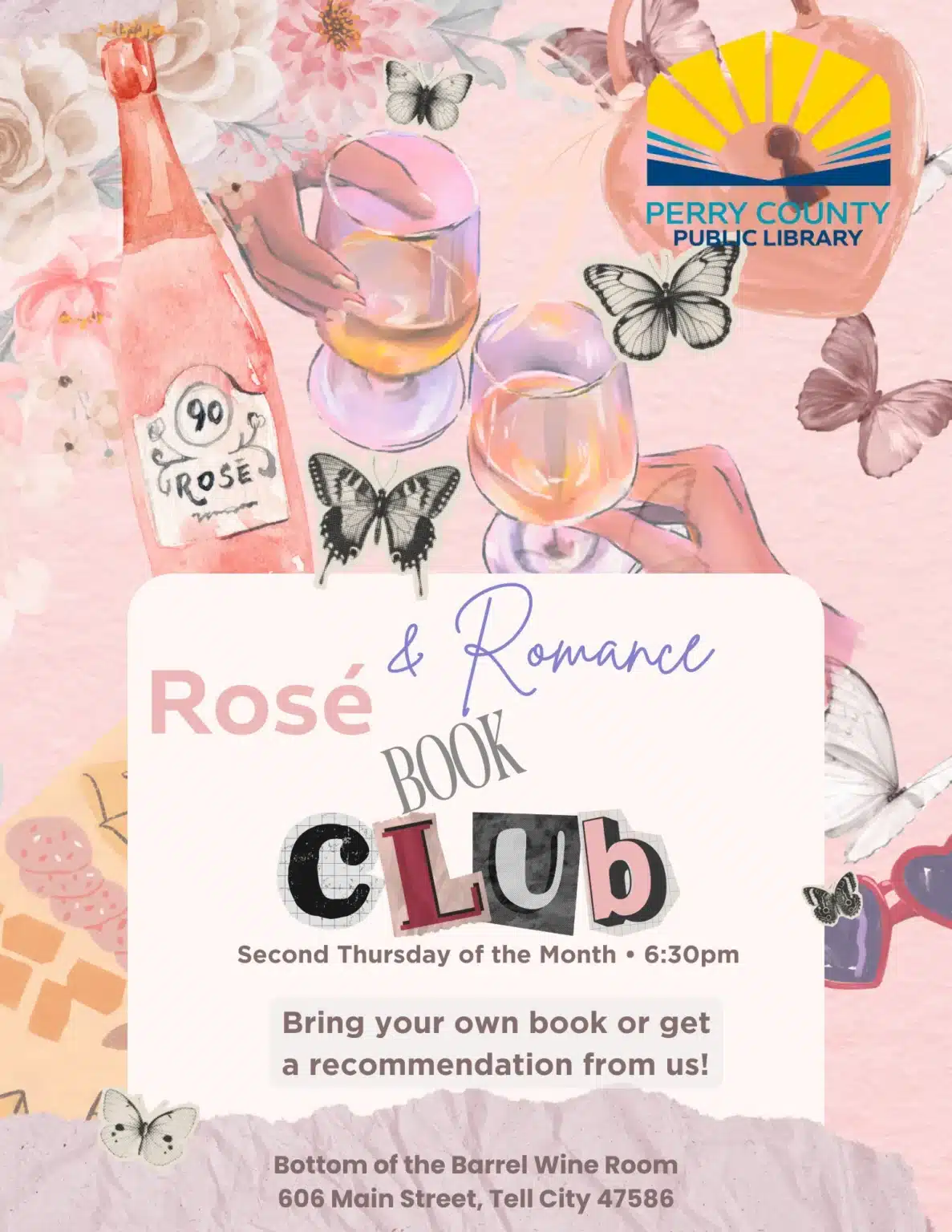 Perry County library adds Rosé & Romance Book Club in Tell City