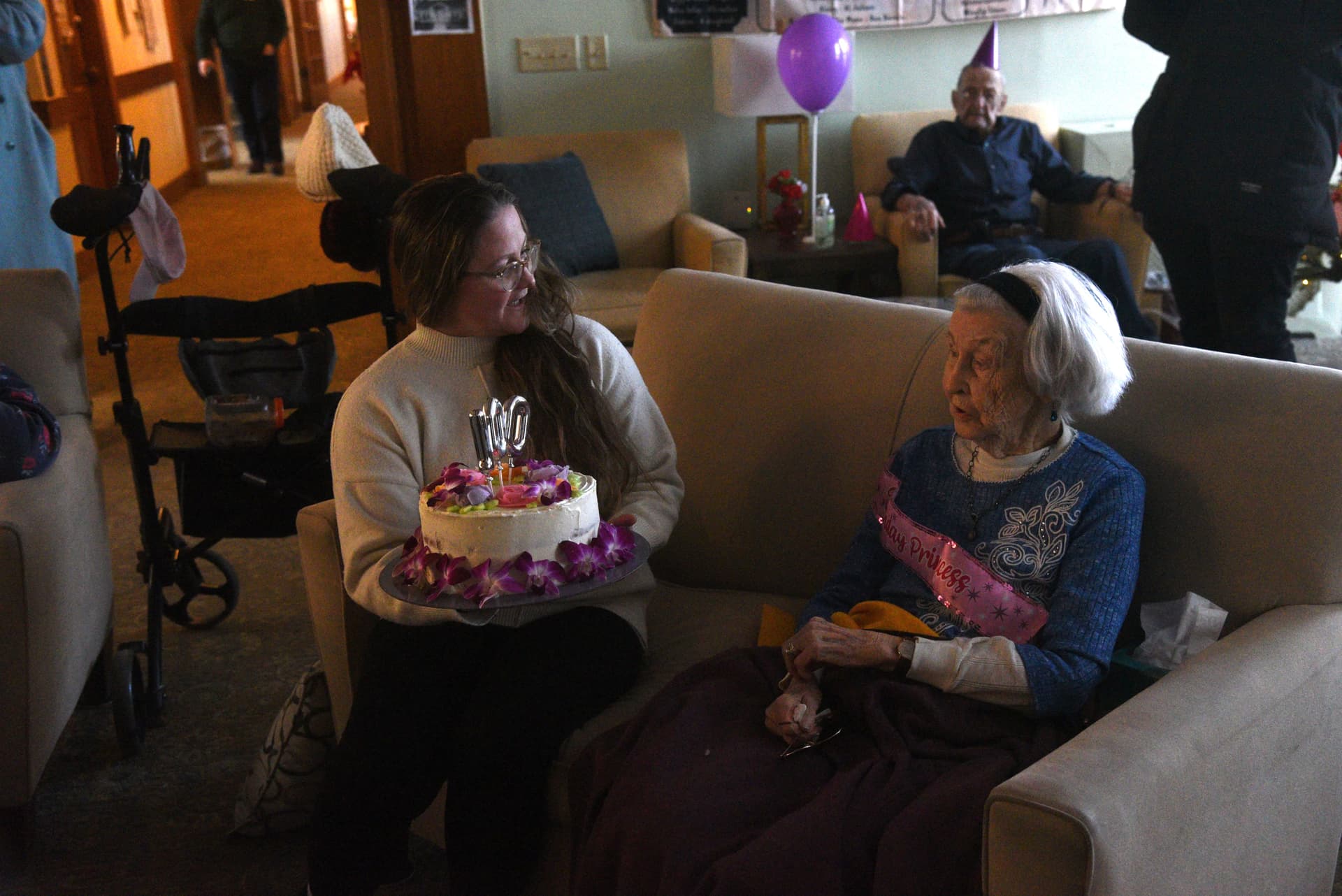 Phippsburg Native Marita Doyle Celebrates 100 with Car Parade in Bath