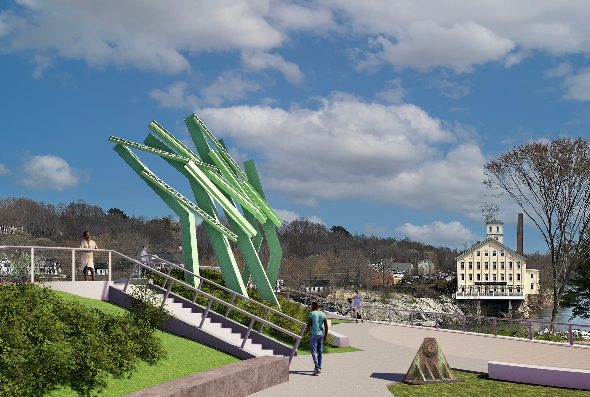 Brunswick Public Art Chooses Design Using Repurposed Frank J. Wood Bridge Steel