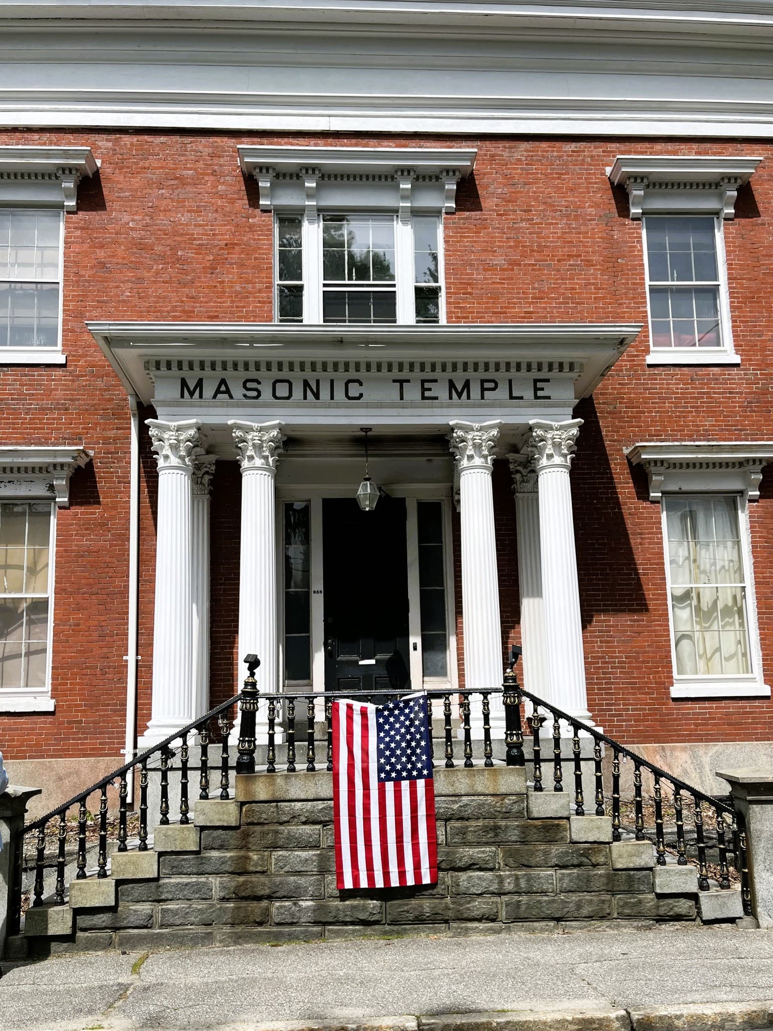 Bath investigates fire that damaged flag at historic Masonic Temple