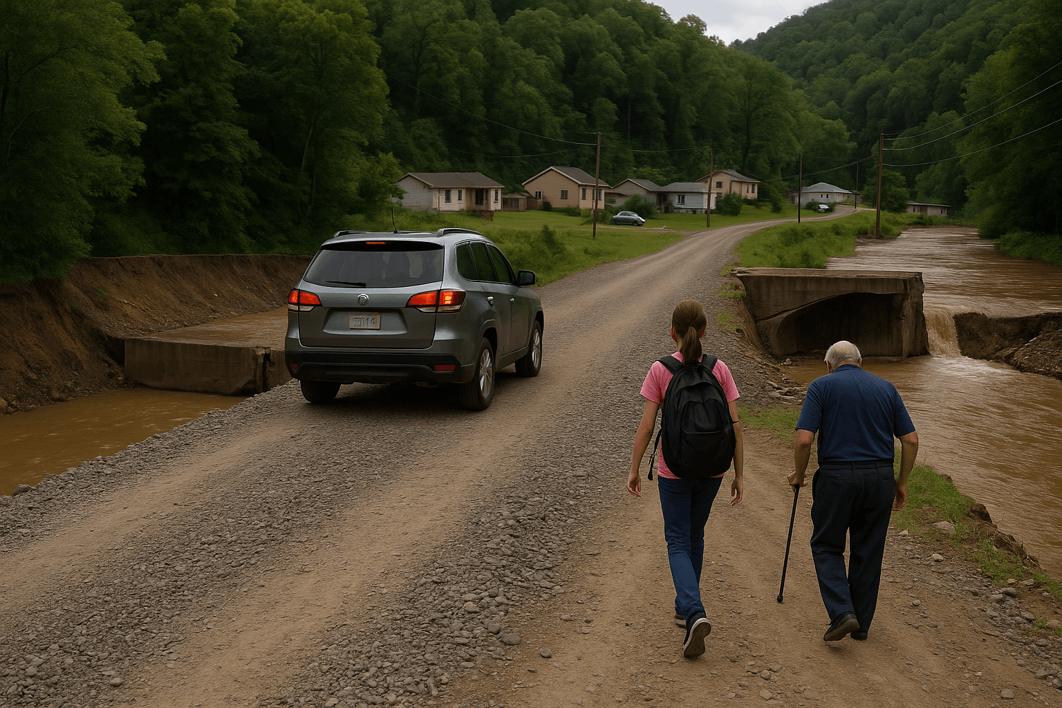 Bridge to Nowhere: Gary Families Left Hanging as Flood Aid Bypasses McDowell Homes