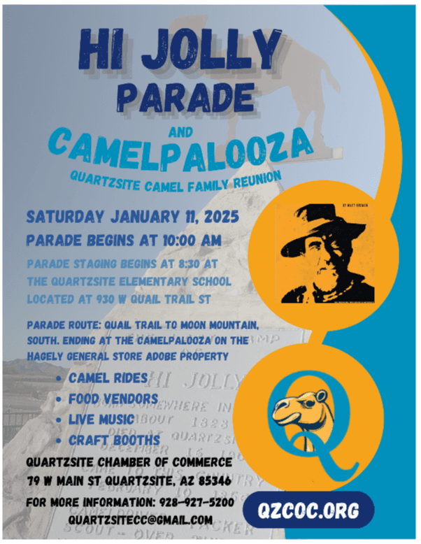 Quartzsite Chamber Posts Winter Event Schedule Ahead of Busy January