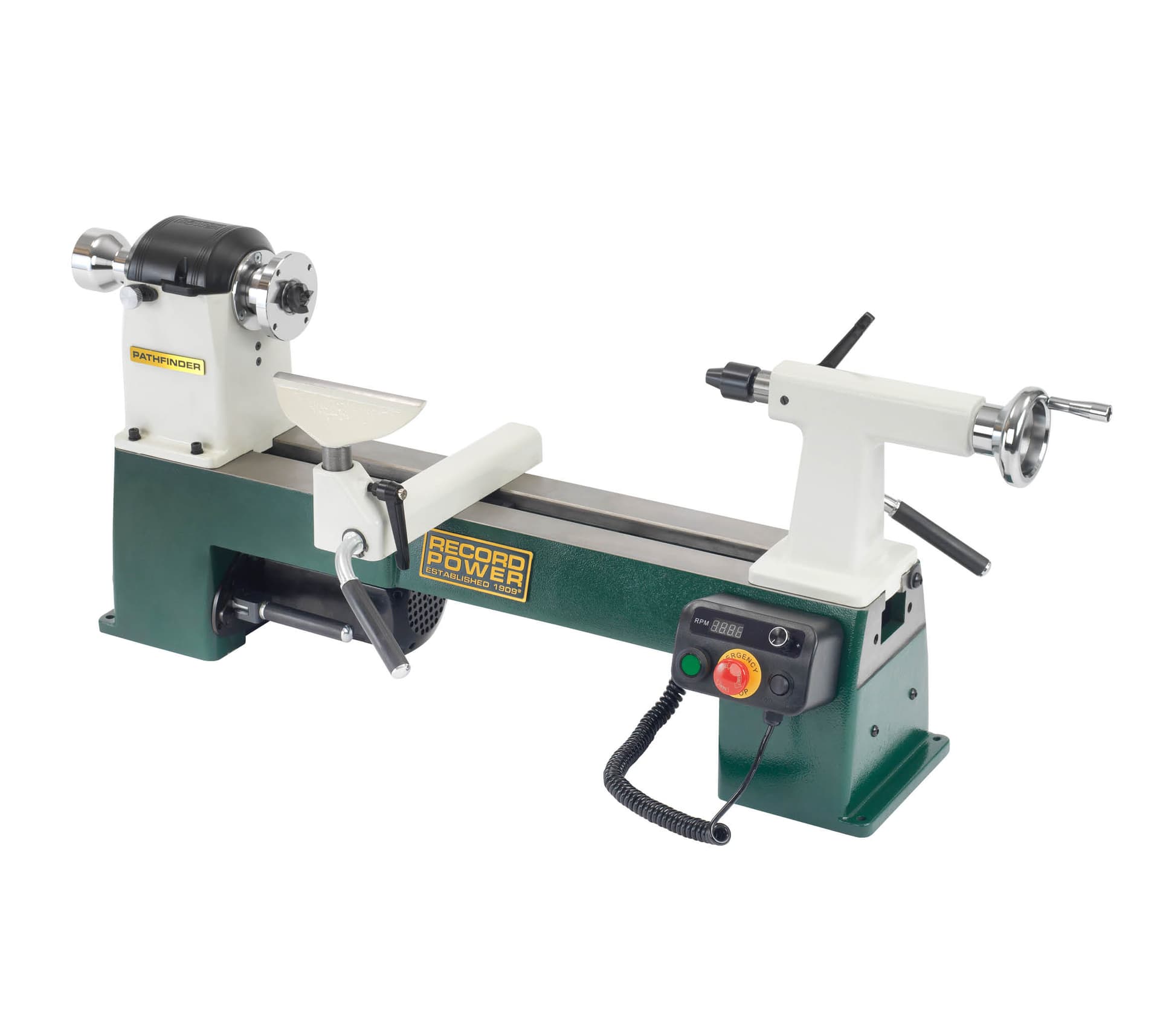 Record Power Pathfinder Lathe Brings Brushless Power and Cast-Iron Stability to Benchtop Turning