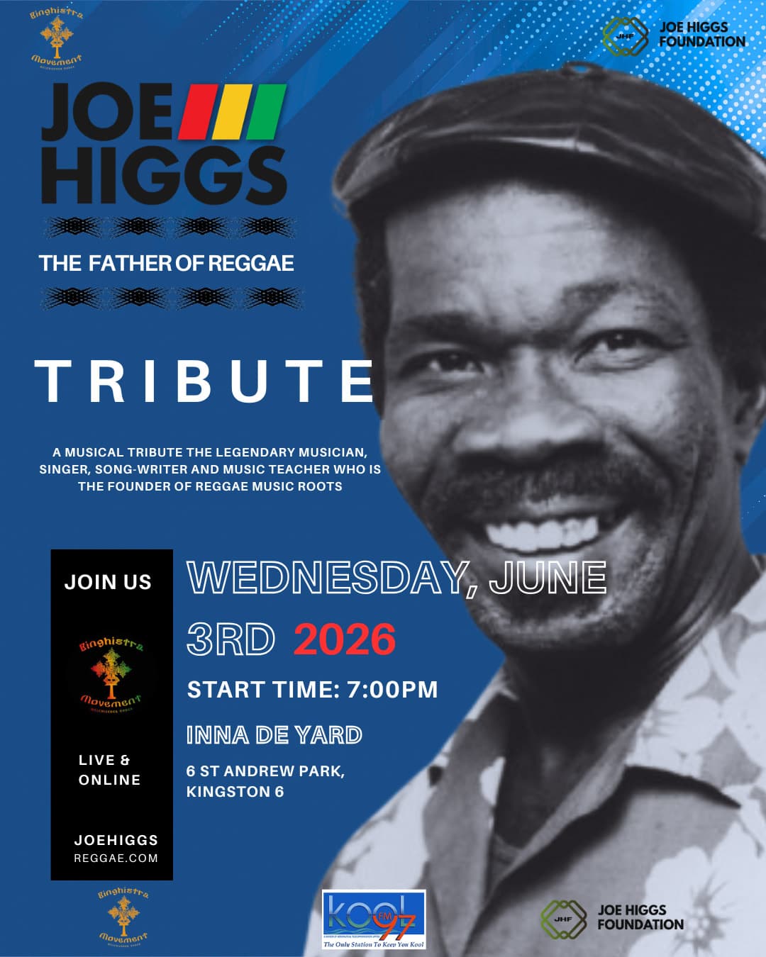 Kingston honors Joe Higgs on what would have been 86th birthday