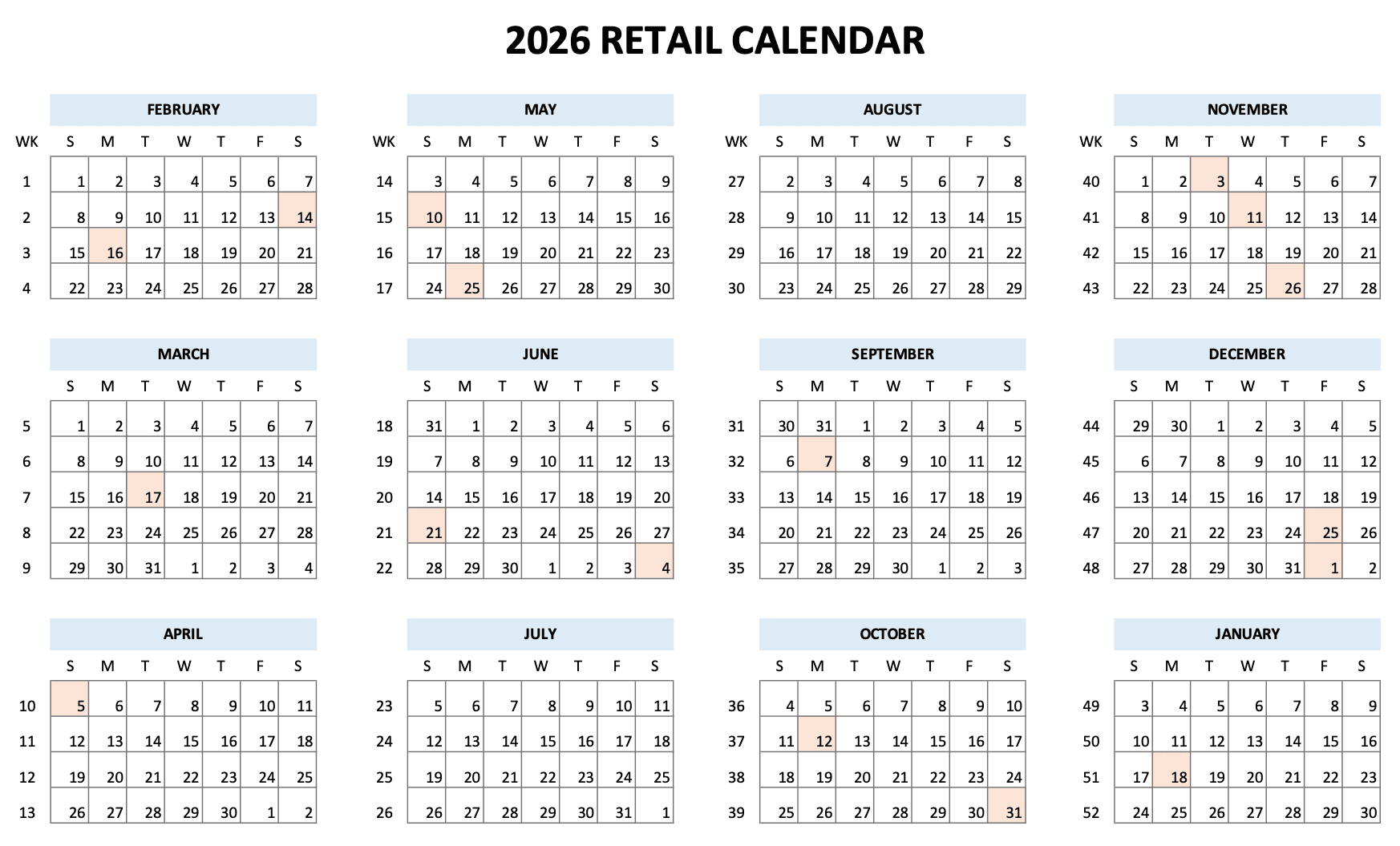 Big Lots workers track sales using NRF's 4-5-4 retail calendar