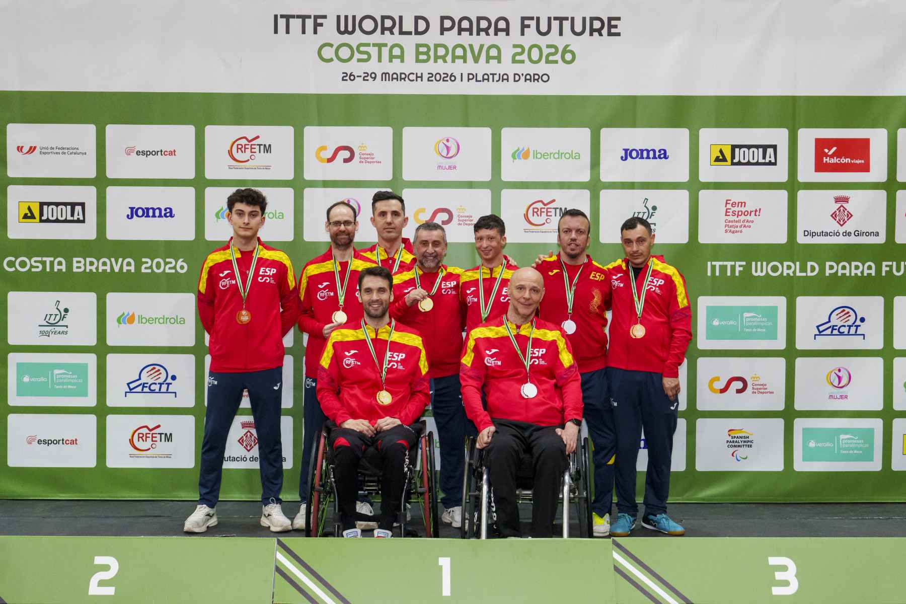 Spain Wins Nine Medals at ITTF World Para Future Costa Brava 2026