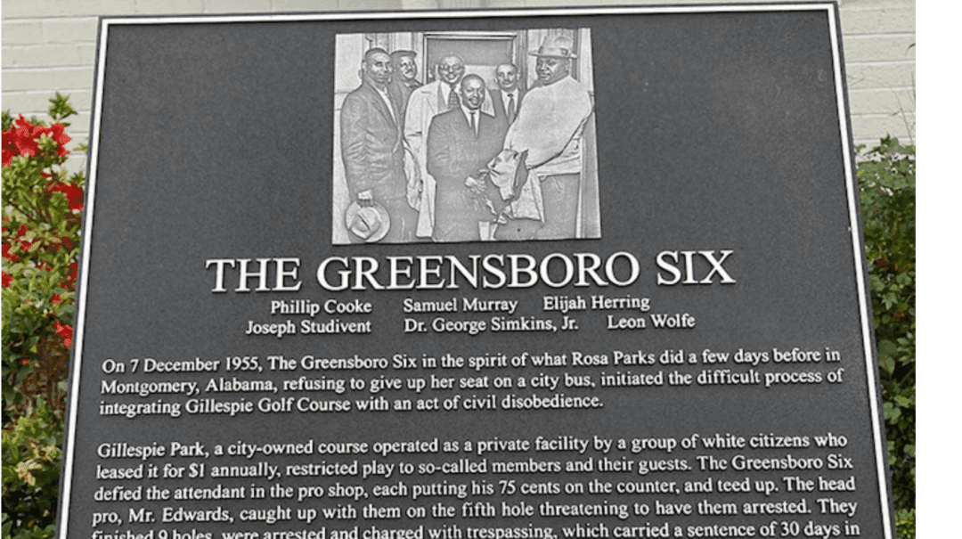 Gillespie Golf Marks 70 Years Since Greensboro Six Action