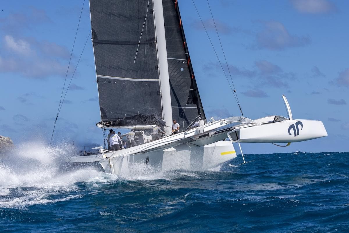 MOD70 Argo smashes 48nm Antigua 360 record in 35-knot blast