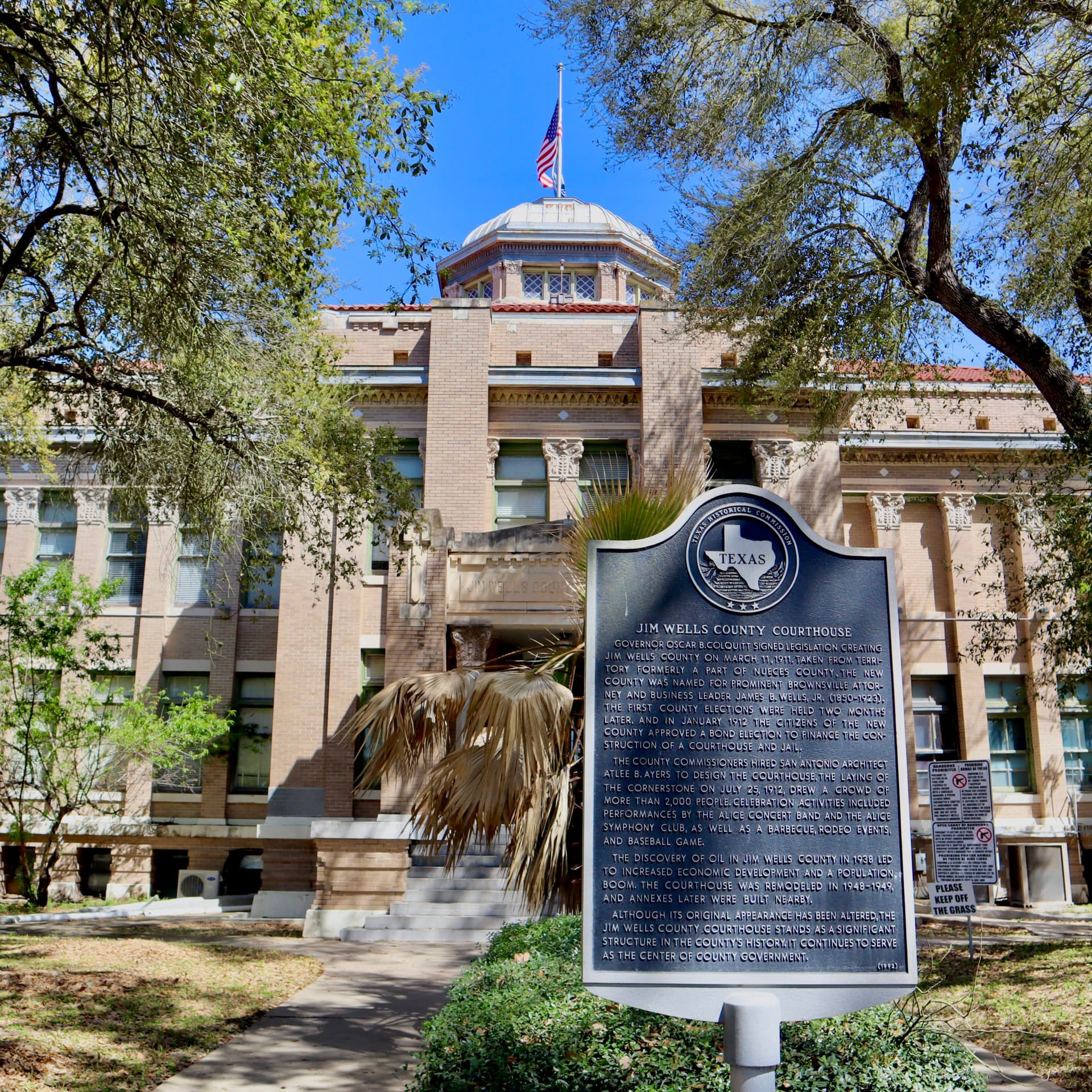 Jim Wells County Courthouse Marks Over Century as Civic Center