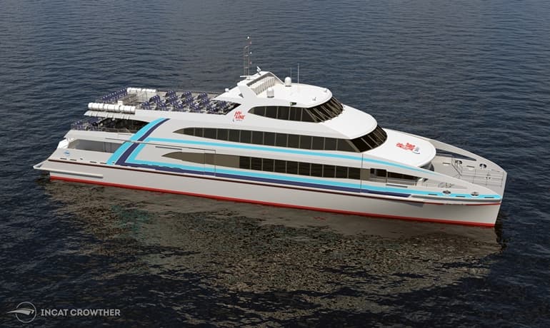 Midship Marine starts 48-meter Hy-Line catamaran ferry for island routes