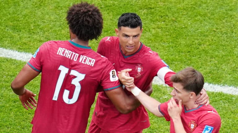 Ronaldo scores twice as Portugal thrashes Uzbekistan, sets World Cup record