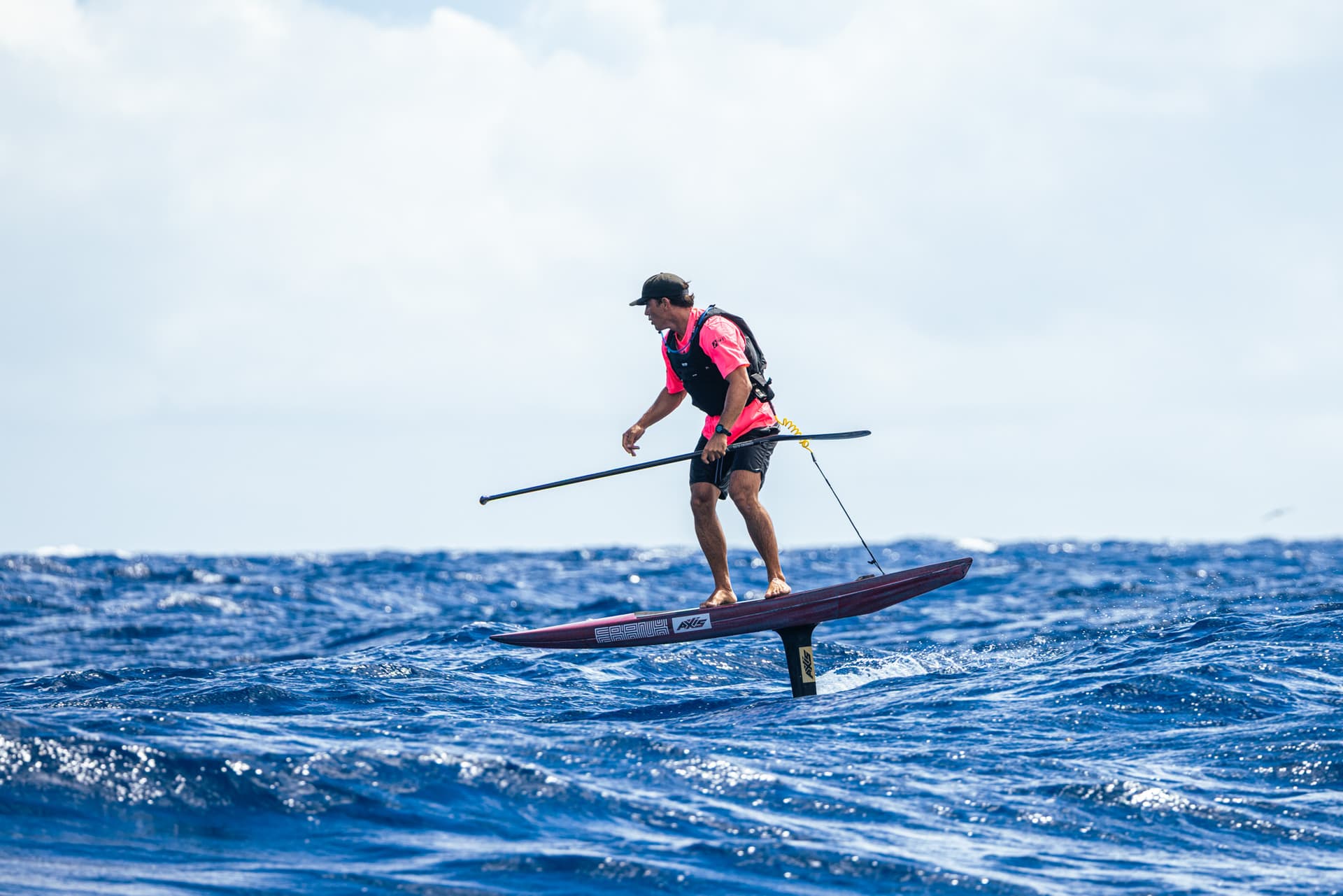 Tahiti foil world cup opens with grueling crossing to Moorea