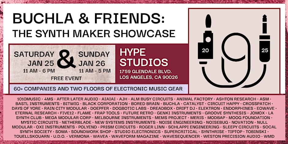 Buchla & Friends 2026 Brings Rare Hardware To Downtown LA