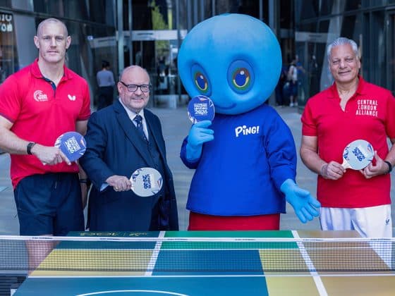 London Turns Public Spaces Into Gold Table Tennis Playgrounds