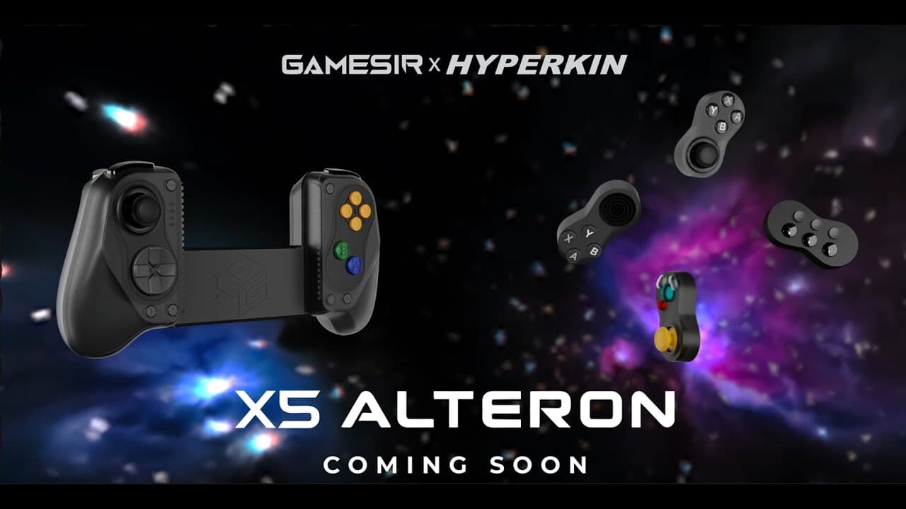 Hyperkin x GameSir X5 Alteron Debuts World's First Fully Modular Mobile Controller