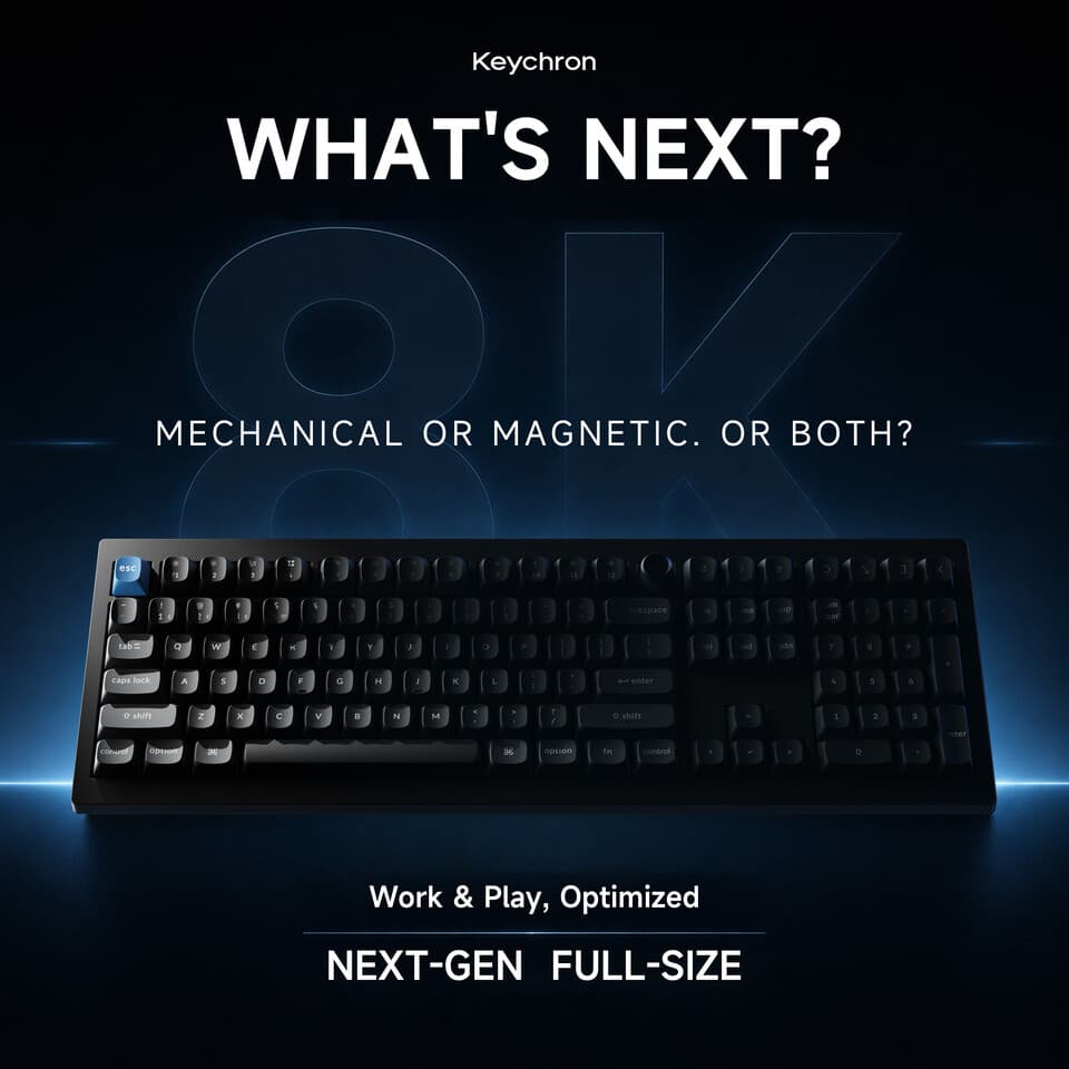 Keychron teases hybrid V6 with TMR sensing and Nova Socket support
