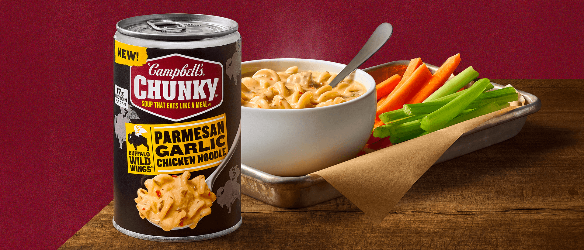 Campbell’s Chunky adds Buffalo Wild Wings soup with 17 grams of protein