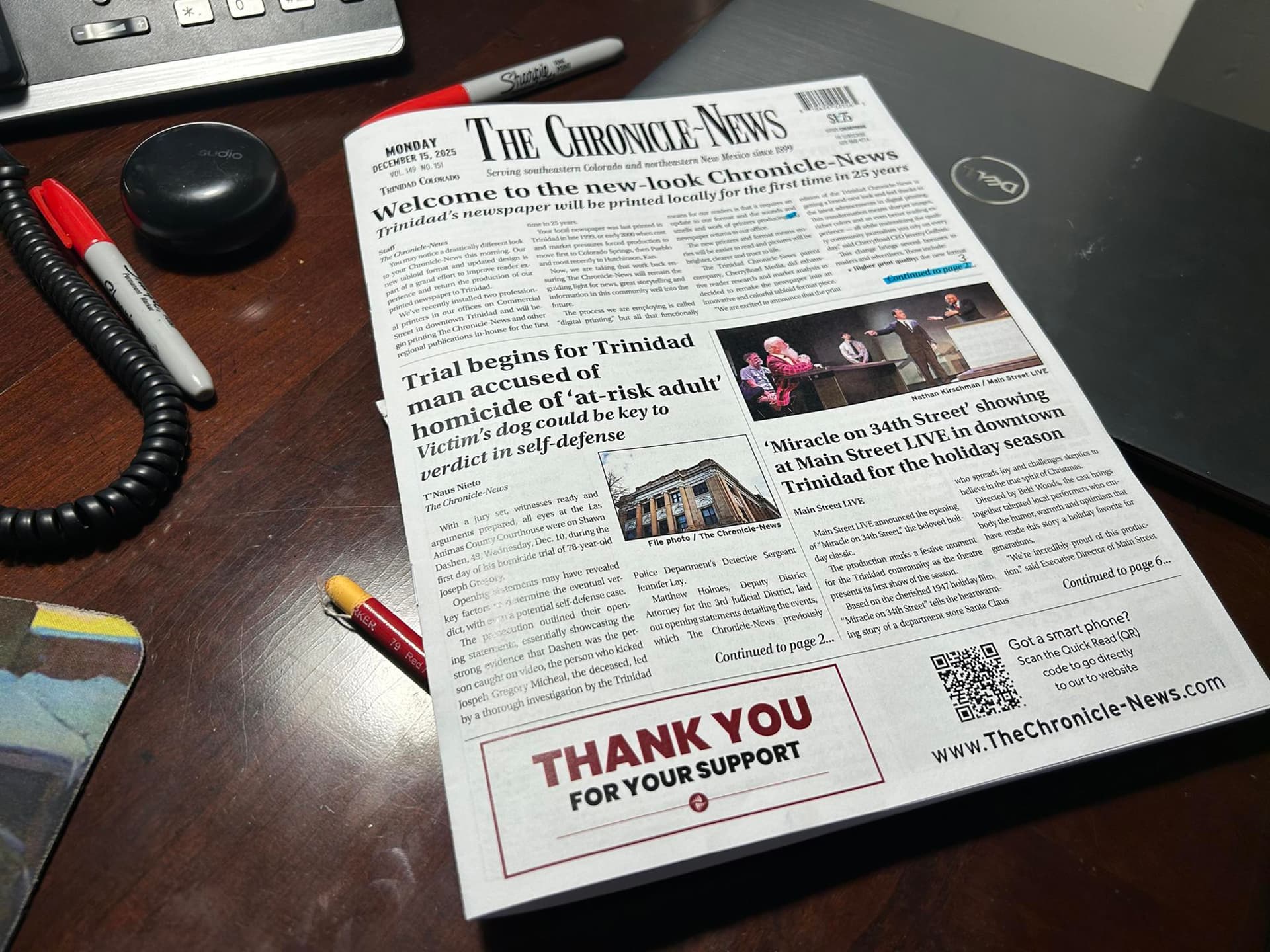 Chronicle‑News Relaunch Praised After Resuming Local Printing for Neighboring Papers