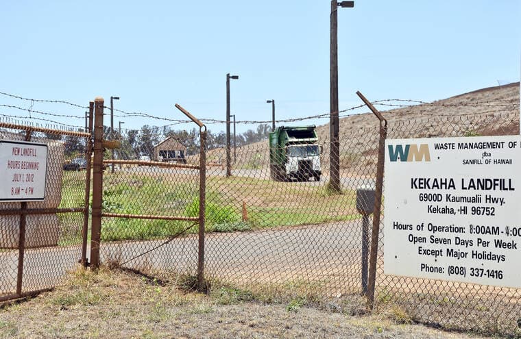 Kekaha Landfill Will Close Early Friday, County Urges Planning