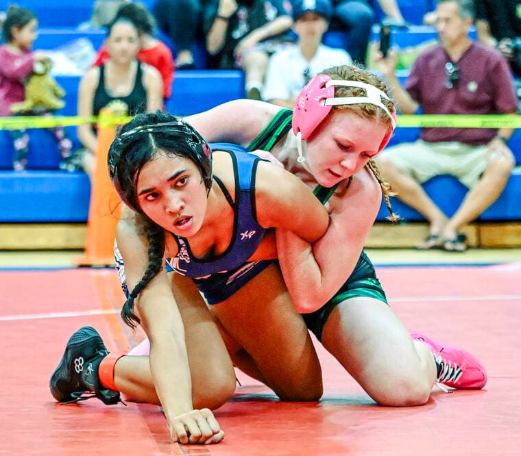 Kapaa’s Avah McRoberts Shines at Kauai Interscholastic Federation Wrestling Meet